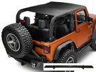 Extended Bikini Top With Windshield Channel 2007-2017 Wrangler Jk 2 Door
