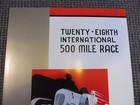 1940 Indianapolis 500 Race Promo Poster Wilber Shaw Winner Irl Indy Car Racing