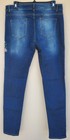 Women s Stretchy High Waist Distressed Ripped Keyhole Embroidered Denim Jeans  l