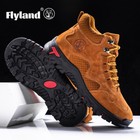 Flyland Men s Classical Vintage Genuine Leather Chukka Boots Casual Outdoor Shoe