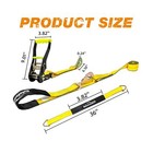 Heavy Duty Car Tie Down Straps For Trailers Kit     4 Pack 2 x120  Ratchet S