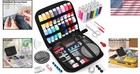 55pc Home Travel Sewing Kit Thread Threader Needle Tape Measure Scissor Thimble