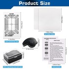 Luxiv Card Grading Centering Tool Kit  15 Cm X 10 X 3 5 Cm  Clear 