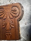 Architectural Wood Pediment Header Panel 11 25    L10 5    W Solid Oaks Crafter