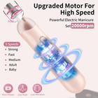 Professional Manicure Pedicure Kit  Cordless Electric Nail File Set  Rechargeabl