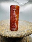 Agate Stone Wonderful Old Cylinder Seal Intaglio Bead