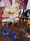 Large Barbie Horse Lot  Full Container Horses  Trailer  More 