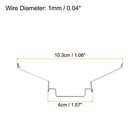 4pcs Cpu Heatsink Fan Buckles 12cm Wire Buckle Upper Hook Type Fixing Clips Pc
