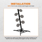 Ar500 6 x 3 8  Steel Shooting Range Targets Dueling Trees Metal Paddles