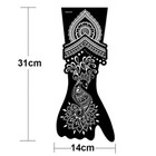 2 Pieces Henna Tattoo Stencil Kit For Womentemporary Body Art Indian Mehndi Self