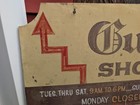Vintage Wooden Advertising Gun Shop Sign From Algonac Michigan Mi Store Display