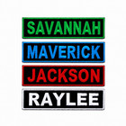  love It   Custom Embroidered Name Tag 4in X 1in Size