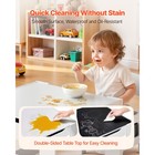 Kids Table And 2 Chairs Set With Storage  White Mdf Desk For Art   Play