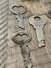 Old 20 Mostly Flat Key Lot Many Etched 080924 