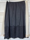 Lot Of 2 Vintage Vanity Fair Half Slip Beige   Black Vintage Size Large Medium
