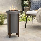 1lb Column Propane Fire Pit Gray - Threshold