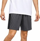 Adidas Men s 3-stripe Zip Pockets Active Shorts  Grefiv grey  black  Size M
