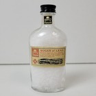Antique Paxson   Rockefeller Sugar Of Lead Rx Glass Bottle W  Skull   Crossbones