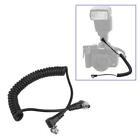 Male To Male Flash Pc Sync Spring Cable Cord Trigger Screw Lock For Canon Nikon
