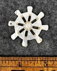 Antique Thread Winder Mop Carved Decorated 1 5 8 Round Original 