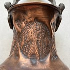 Vintage Antique Indo-persian Copper Pot Hand Engraving 5 Inch Tall Rare