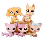 11pcs Lps Pet Shop Lps Dachshund Lot And Shorthair Cat Toy Figure Christmas Gift