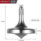 Precision Metal Spinning Top  Well Made Stainless Steel Spin Long Lasting Exceed