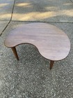 Mcm Mid Century Modern Kidney Shaped Coffee Table