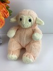 Ty Baby Lamb Rattle Plush Orange Pastel 12  Plump 1999 Retired