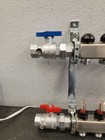 Uponor 5-loop 1  Stainless Steel Radiant Heat Manifold Assembly W  Flow Meter