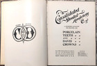 Vintage Consolidated Dental Manufacturing Co  1904 Catalog Hardcover Teeth