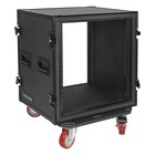Sound Town Shock Mount 12u Plywood Rack Case W  21  Depth-black  strc-spb12uw 