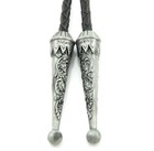 Initial Letter  r  Western Cowboy Rodeo Bolo Tie