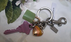 Nwt Coach Key Cluster Bag Charm Keychain Cp891 In Pink Multi Silver Hardware