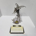 Vtg Michael Whelan Sterling Crystal Dragon Sculpture Limited Edition 11 25   