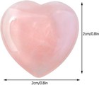 Marrywindix 15 Packs 0 8 Inches Healing Crystal Natural Rose Stone Heart Pink 