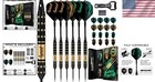 Steel Tip Darts Set - 3 6 12 Pack With Brass Barrels   Gifts Included