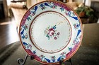 Antique Chinese Export 8 7 8  Plates Famille Rose Late 18th early 19th Century