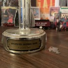 Vintage Mechanical Coin Rocket Bank Destination Moon Duro Silver Key   Working