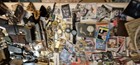 Huge Vintage Junk Drawer Lot Estate Watches Jewelry Coins Knives Collection