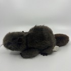 Vintage Pillow Pets Dakin Beaver 10  Plush Brown Stuffed Animal Toy 1976