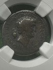 Marc Antony And Octavian Ar Denarius Roman Coin 41 Bc - Ngc Vg