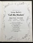 1952  call Me Madam  Theatre Program Souvenir Book - Elaine Stritch