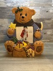 Teddy Bear Christmas Photo Frame  Holds 4x6    Pic   fr1 cp 