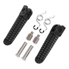 Black Front Footrest Foot Pegs Fit For Yamaha Yzf R6 99-20 R1 1998-25 R6s 03-09