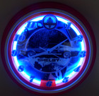Neonetics Shelby Gt 500 Cobra Wall Light Up Neon 12  Clock W adapter   W box Vtg