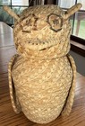 5 Coushatta Koasati Woven Baskets Jar 9  Owl Southeast Native American Indian