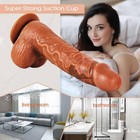 Realistic G-spot Dildo Heating Vibrator Thrusting Massager Sex Toys For Women