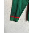 Vintage Demetre Mens Large Green Wool Ski Sweater Made In Usa Colorblock Striped