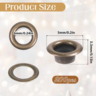 200 Pcs Metal Eyelets  1 5inch Grommet Punch Tool Leather Rivets Hardware Sewing
